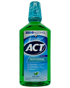 ACT Restoring Anticavity Flouride Mouthwash - Mint Burst - 33.8 FL OZ