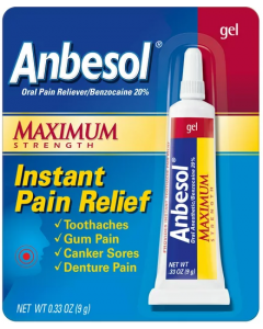 Anbesol - Oral Pain Reliever - Maximum Strength - 0.33 OZ