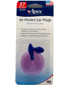 Apex - Air Pocket Ear Plugs - Pink - 27 Decibels