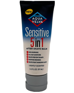 Aqua Velva - Sensitive 5 in 1 - After Shave Balm - 3.3 FL OZ