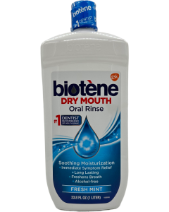 Biotene Dry Mouth Oral Rinse - Fresh Mint - 33.8 FL OZ