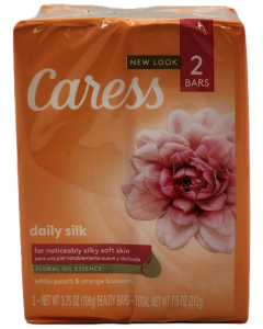 Caress daily silk Beauty Bar Soap - Floral Oil Essence - 2 Bars