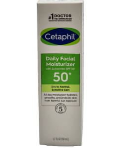 Cetaphil Daily Facial Moisturizer With Sunscreen - SPF 50+ - 1.7 FL OZ