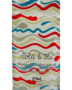 Cold & Flu - Effervescent Bubbling Bath Salts - 12 Oz