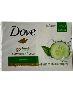 Dove Go Fresh Beauty Bar - 4 X 3.5 OZ Bars