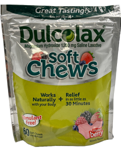 Dulcolax Soft Chews Laxative - Mixed Berry - 60 Soft Chews
