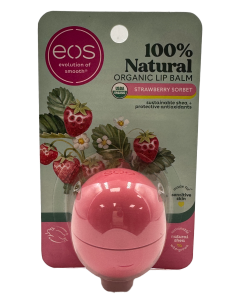eos Natural Organic Lip Balm - Strawberry Sorbet - 0.25 OZ.