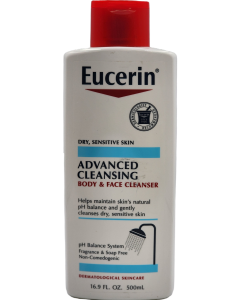 Eucerin Advanced Cleansing Body & Face Cleanser - 16.9 FL OZ