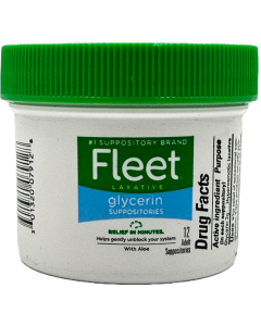 Fleet Laxative Glycerin Suppositories - 12 Ct
