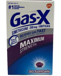 Gas-X Maximum Strength Softgels For Gas Relief- 30 Ct