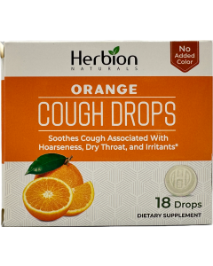 Herbion Naturals - Orange Cough Drops - 18 Ct