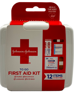 Johnson & Johnson - To Go First Aid Kit - 12 Items