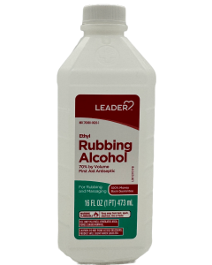 Leader Ethyl Rubbing Alcohol 70% - 16 FL OZ
