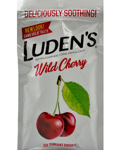 Luden's Throat Drops - Wild Cherry - 30 Ct