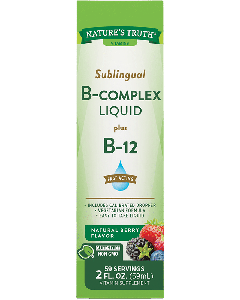 Nature's Truth - Sublingual B Complex Liquid Plus B-12 - Berry Flavor - 2 FL OZ