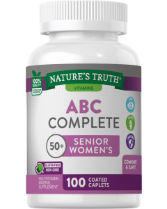 Nature's Truth ABC Complete 50+ Senior Women's Multivitamin - 100 Coated Caplets