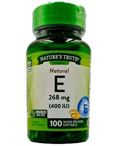 Nature's Truth Natural Vitamin E 268mg Softgels - 100 Ct
