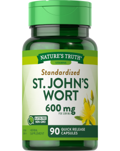 Nature's Truth Standardized St. John's Wort 600 mg - 90 Quick Release Capsules