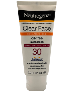 Neutrogena Clear Face - Oil-Free Sunscreen - SPF 30 - 3 FL OZ