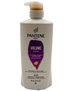 Pantene Pro V - Volume & Body - 2 in 1 Shampoo + Conditioner - 17.9 FL OZ
