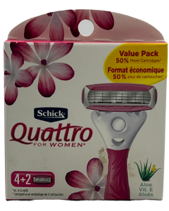 Schick - Quattro Razor - For Women - 4+2 Blades