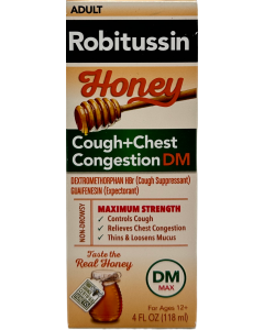 Robitussin Honey Cough+Chest Congestion DM - 4 FL OZ