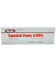 Rugby - Capsaicin Cream - 0.025% - 2.1 OZ