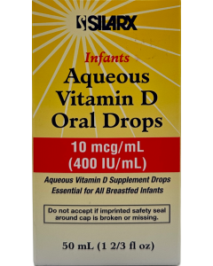 Silarx Infants Aqueous Vitamin D Oral Drops - 50 mL