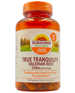 Sundown - True Tranquility Valerian Root 530 mg Capsules - 100 Ct