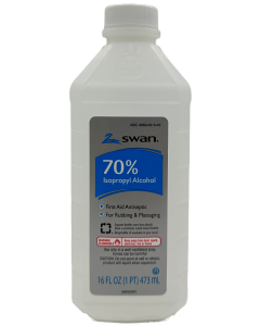 Swan 70% Isopropyl Alcohol - 16 FL OZ