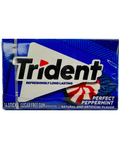 Trident - Perfect Peppermint - Sugar Free Gum - 14 Sticks