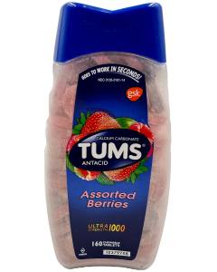 Tums - Assorted Berries Ultra Strength Chewable Antacid Tablets - 160 Ct