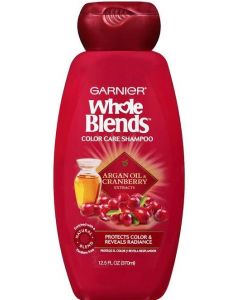 Garnier Whole Blends Shampoo - Color Care Shampoo - Argon Oil & Cranberry Extracts - 12.5 OZ