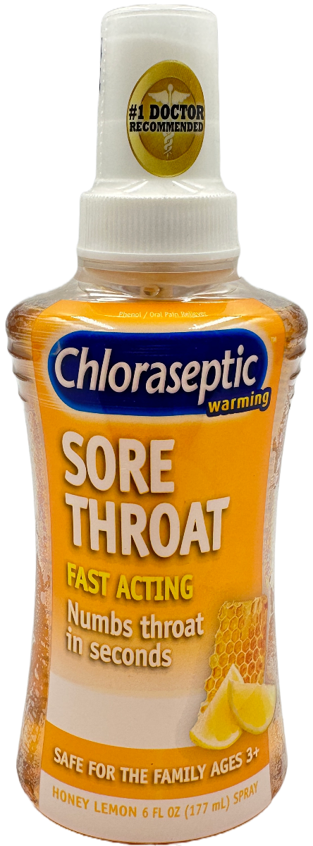 Chloraseptic Sore Throat Honey Lemon Spray 6 Fl Oz