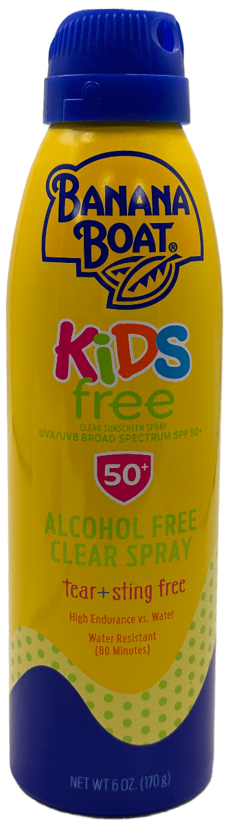 Banana Boat Kids Free - Clear Sunscreen Spray - SPF 50+ - 6 OZ