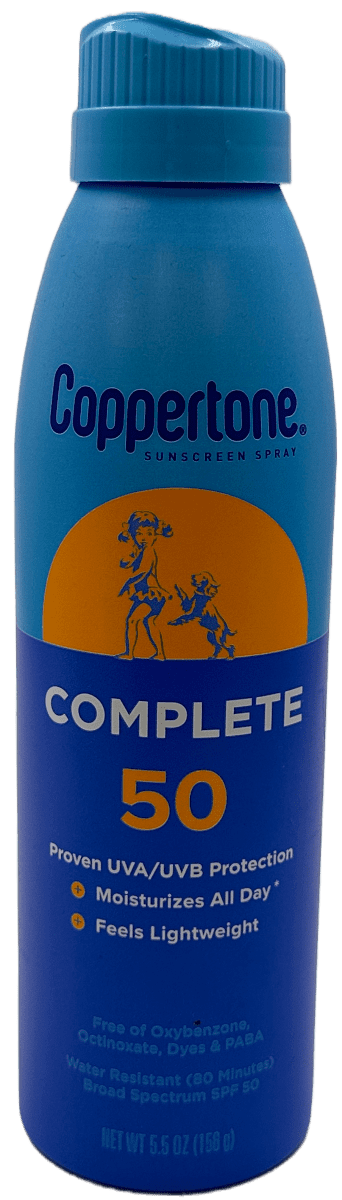 Coppertone Sunscreen Spray - Complete - SPF 50 - 5.5 OZ