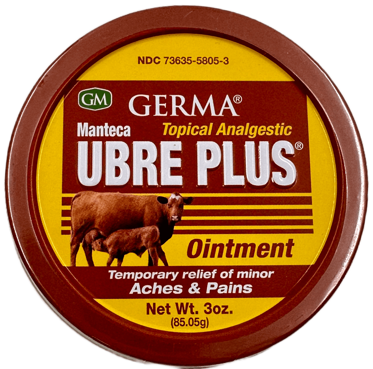 Germa Manteca Ubre Plus Ointment - Aches & Pain Relief - 3 OZ