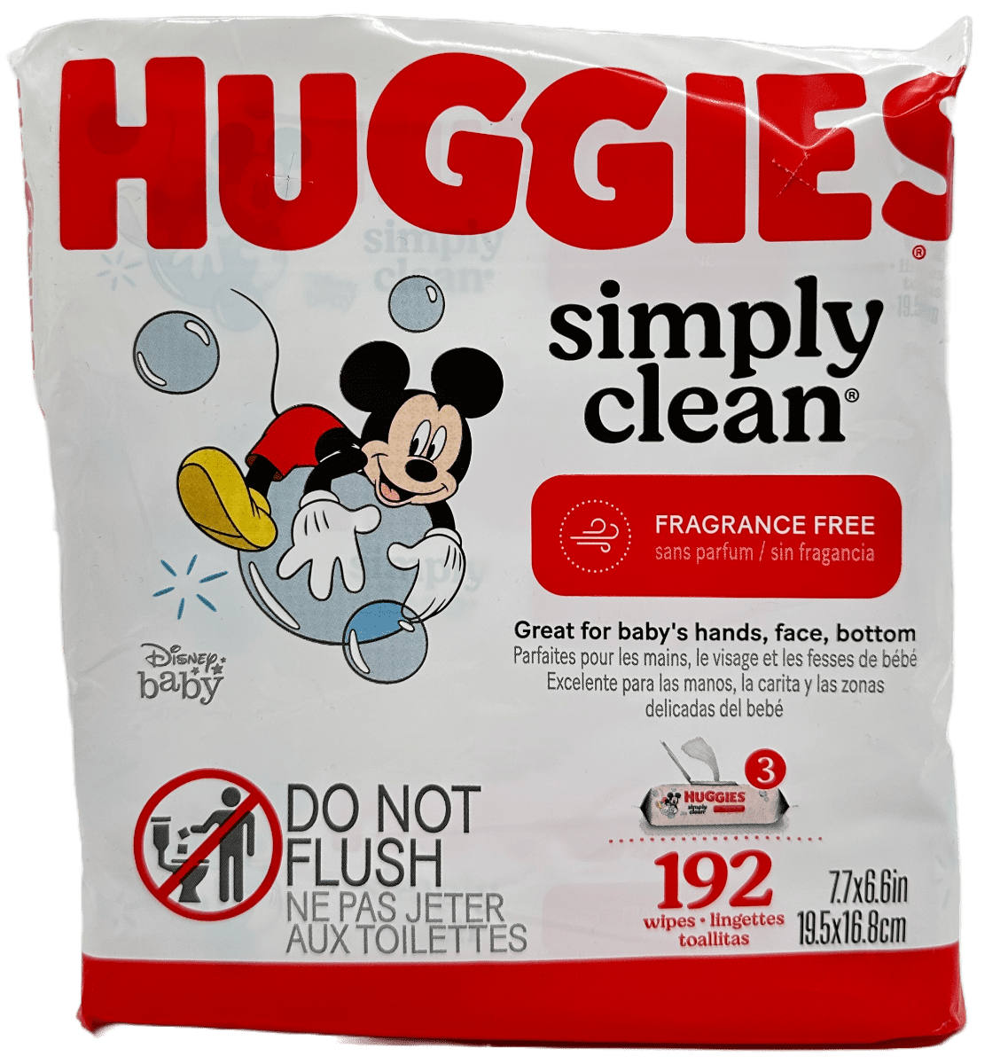 Huggies Simply Clean Wipes: 192 Gentle Wipes for Baby