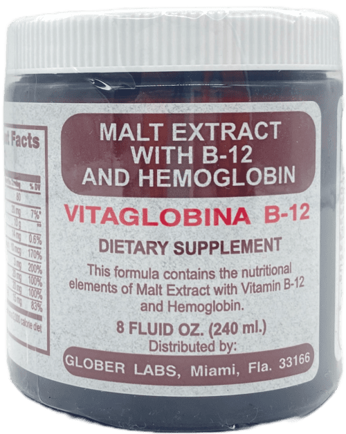 Malt Extract With B-12 And Hemoglobin - 8 FL OZ