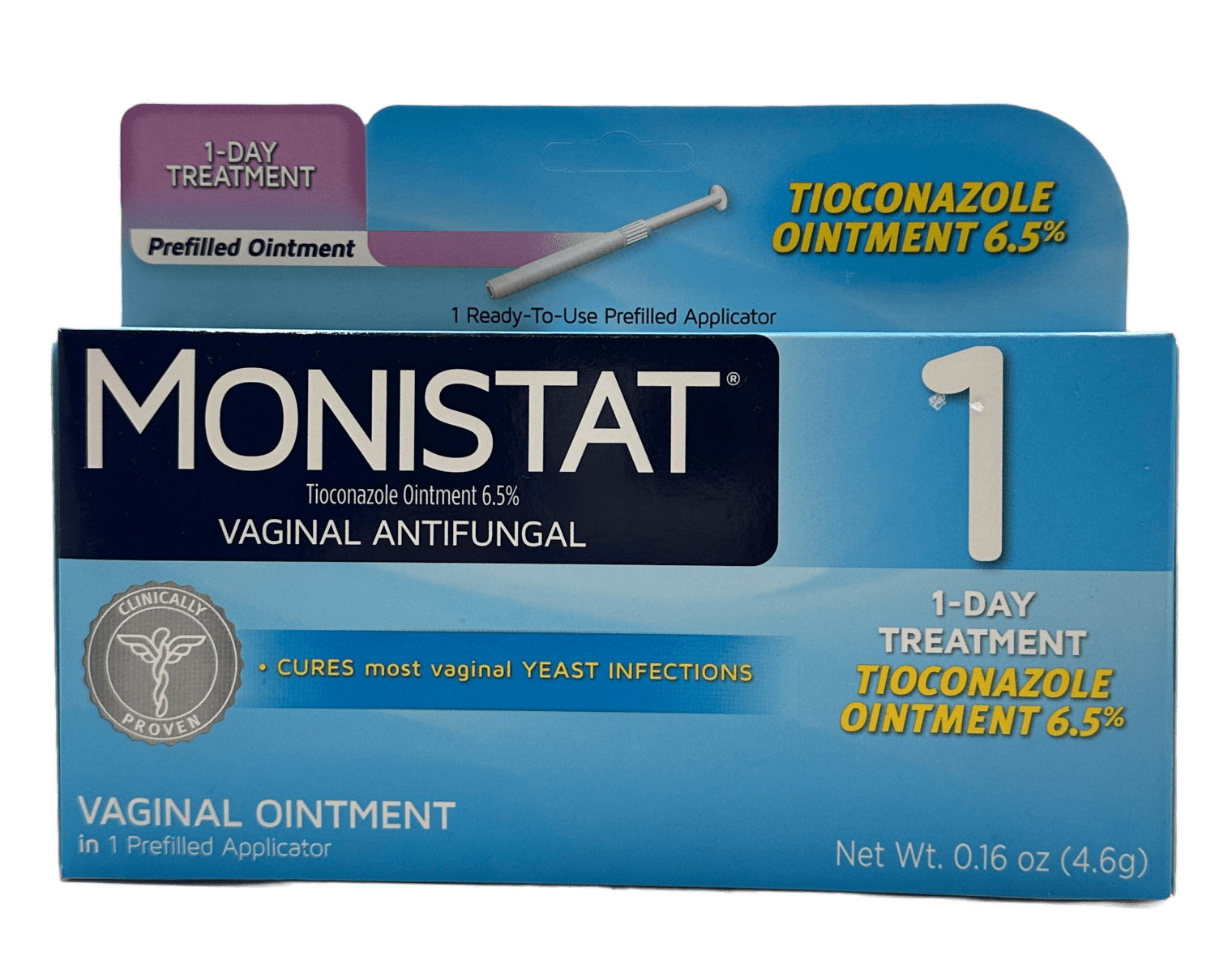 Monistat - Antifungal Vaginal Tioconazole Ointment 6.5 % - 0.16 OZ