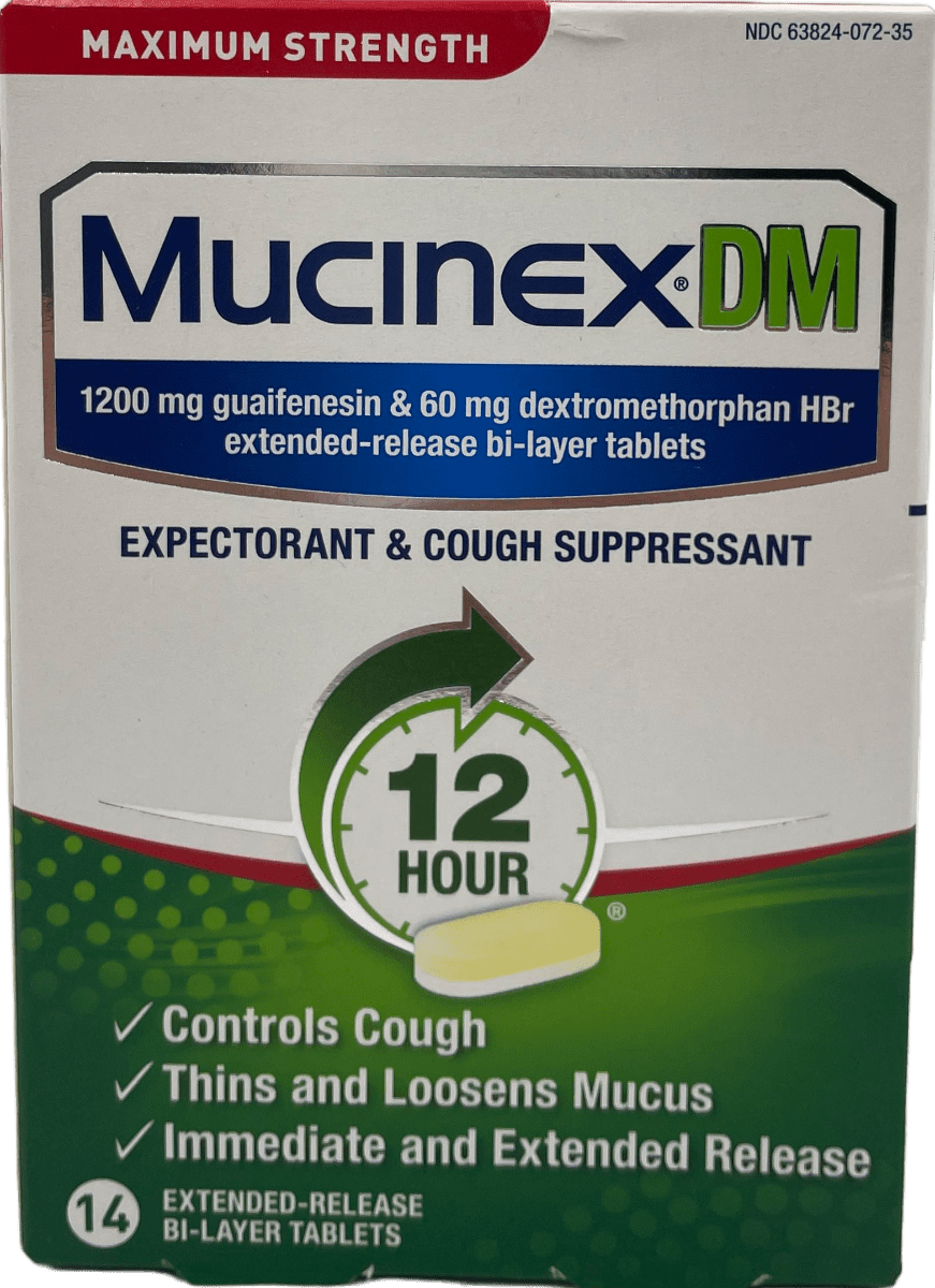 Mucinex DM: 12-Hour Cough Relief | 14 Extended Release Tablets