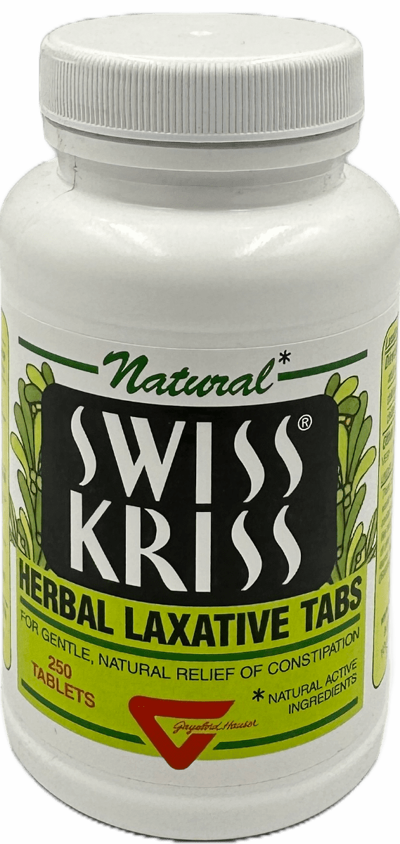 Natural - Swiss Kriss - Herbal Laxative Tablets - 250 Ct