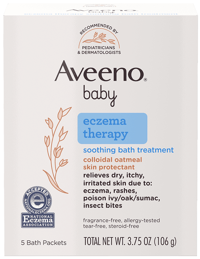 Aveeno Baby Eczema Therapy: 3.75 oz Soothing Bath Treatment