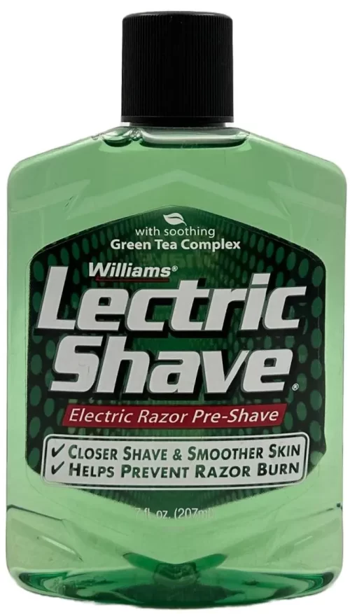 Williams Lectric Shave Pre-Shave 7 fl oz for Smooth Shaves